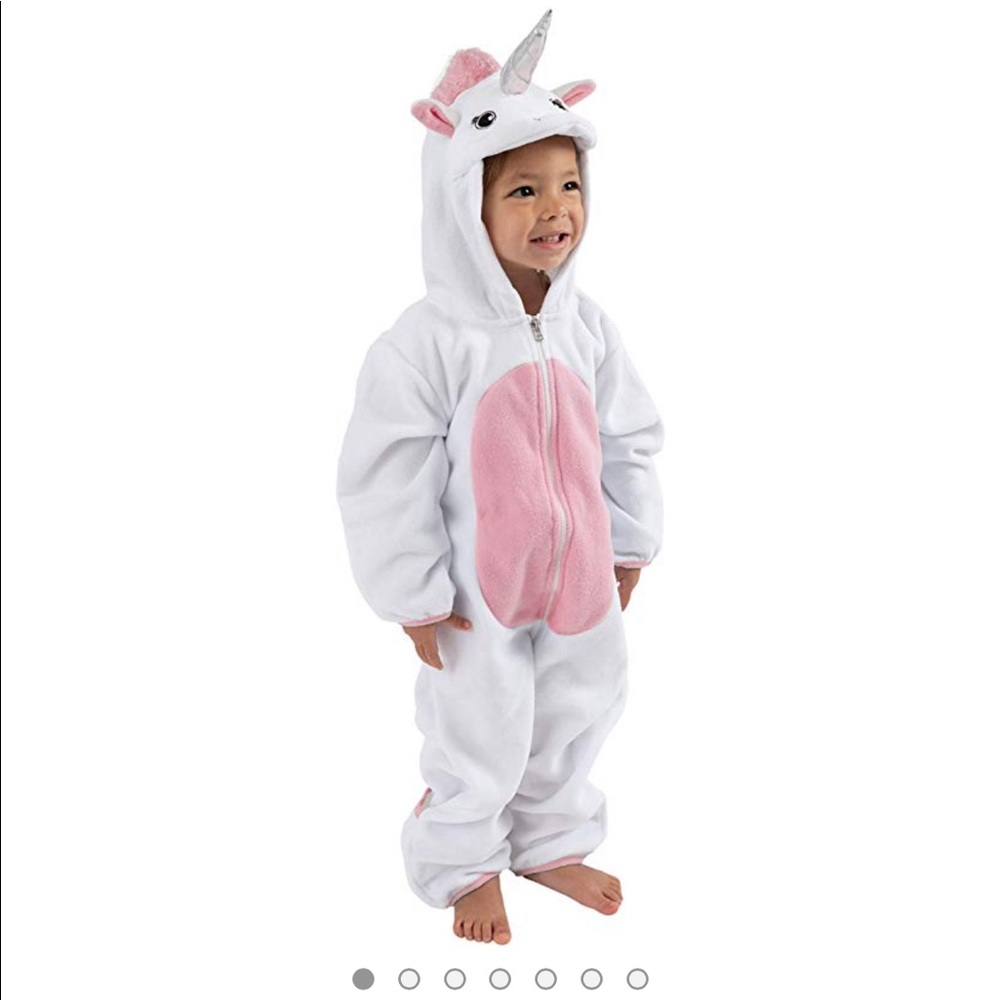 Baby Girl 6 to 12 Month Fleece Unicorn Suit